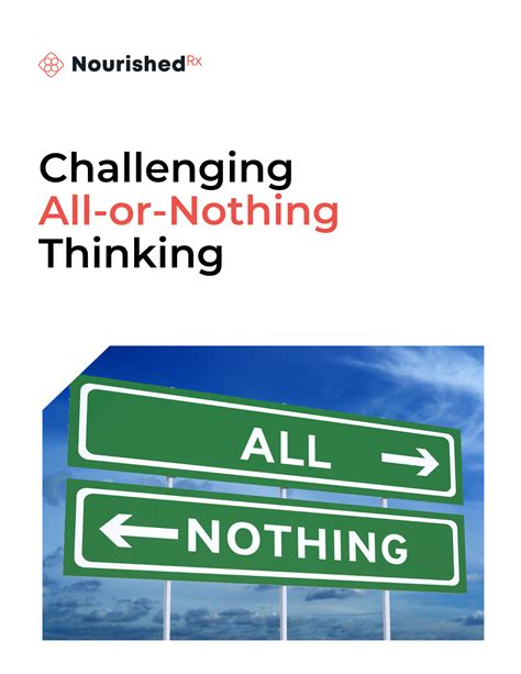 Challenging All Or Nothing Thinking Nourishedrx