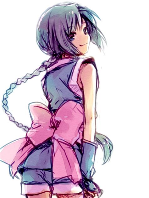 Anime Girl Purple And Pink By Sakusanaru On Deviantart