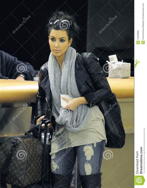 Celebrity Kim Kardashian Lax Airport Stock Photos Free And Royalty Free