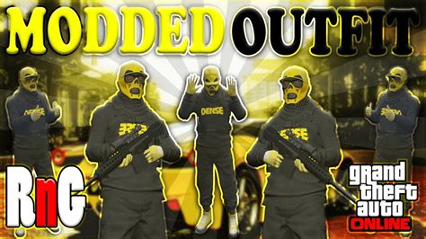 Gta 5 Online Rare Black And Yellow Modded Outfit Using Clothing