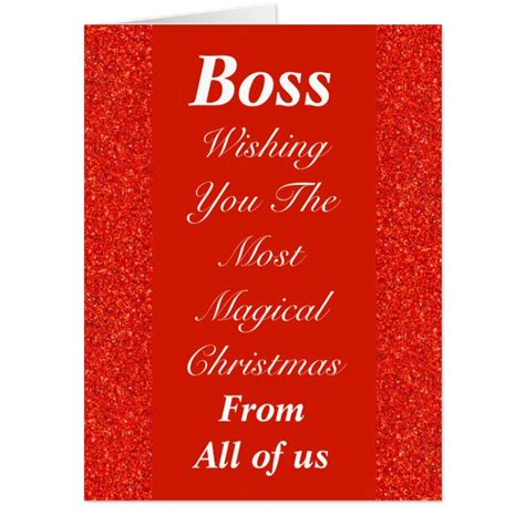 Personalised Boss Christmas Card From All Of Us