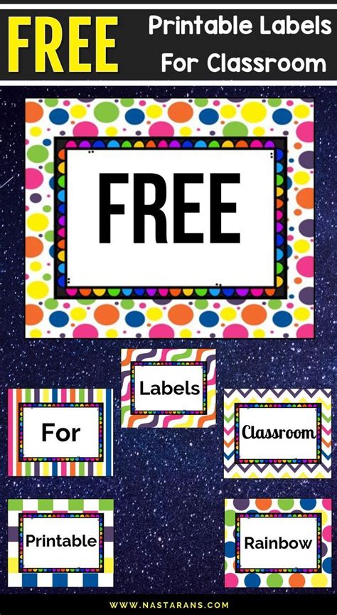 Free Printable And Editable Labels For Classroom Nastarans Resources