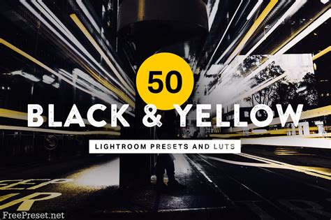 Someone from singapore just bought this bundle about 10 hours ago! 50 Black & Yellow Lightroom Presets and LUTs