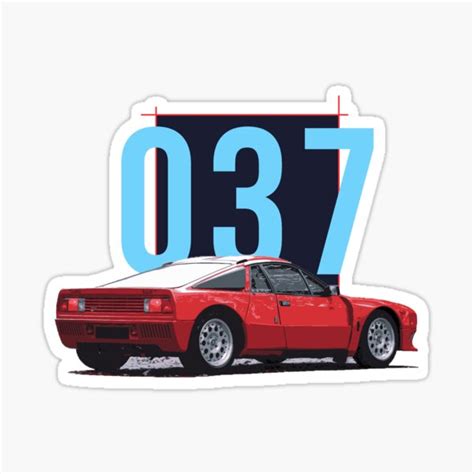 Lancia 037 Sticker For Sale By Alfaguy Redbubble