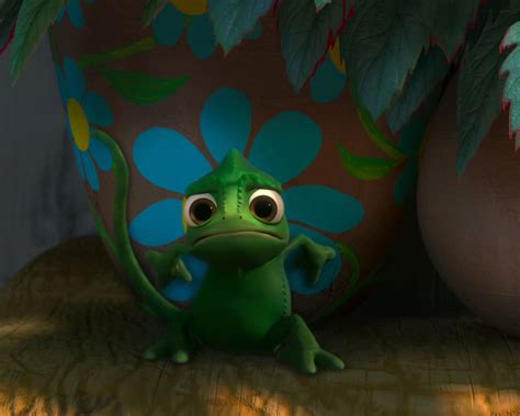 Free Download Pascal The Cute Chameleon From Disneys Tangled Wallpaper
