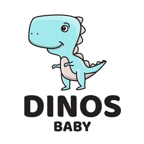 Premium Vector Dinosaur Baby Cute Logo