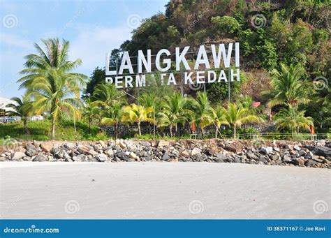 Langkawi Signage Stockbild Bild Von Malaysia Himmel 38371167