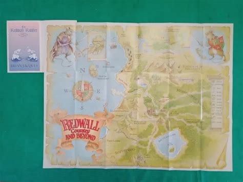 Redwall Map And The Redwall Riddler By Brian Jacques Full Colour 1162