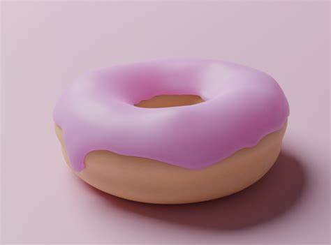 My First Donut Render By Mircea Dan On Dribbble
