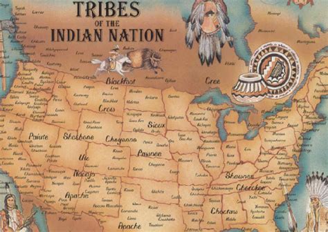 American Indian Tribes Pictures Native American Tribes Indian Map