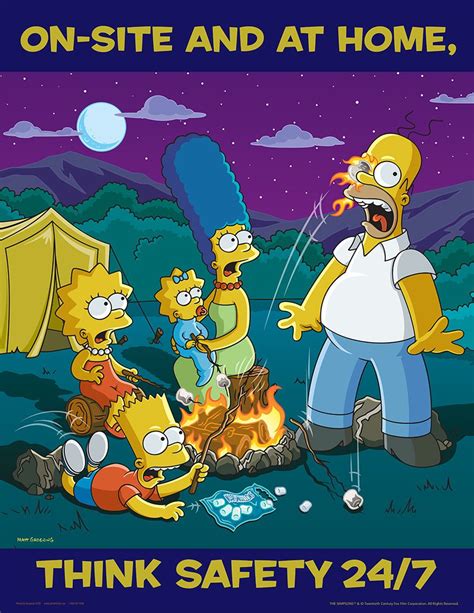 Safety Training Posters Simpsons S1133 Safety Posters Safety