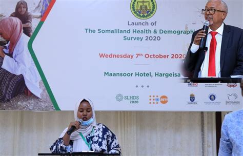 Somaliland Launches Its First Health And Demographic Survey Slhds 2020 Saxafi Media