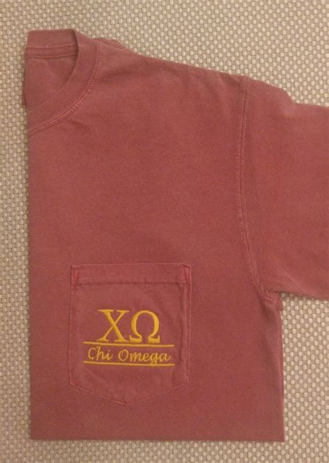 Sorority Shirts Chi Omega Sorority Tee Shirt Greek Letter Etsy