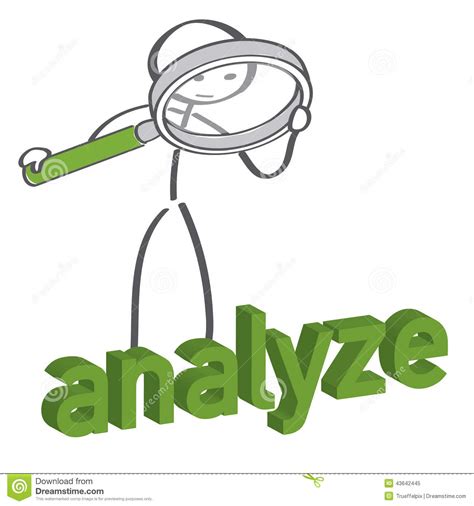 Analyze stock illustration. Illustration of marketing - 43642445