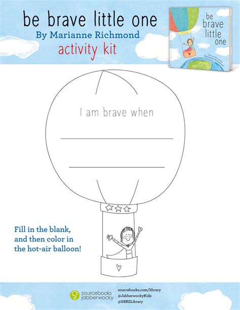 Be Brave Little One Activity Kit Digital Download Marianne Richmond