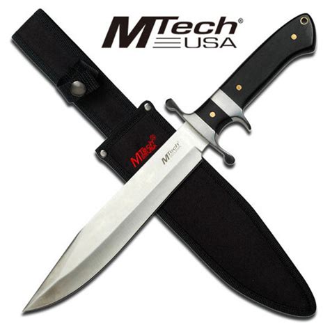 Mtech 15 Inch Hunting Fixed Satin Blade Knife Pakkawood Handle Mt 20