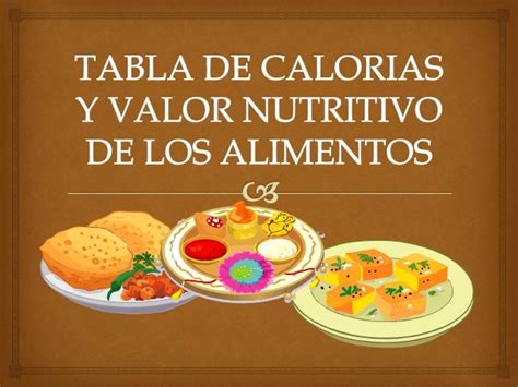 Valor Nutricional De Los Alimentos Seo Positivo