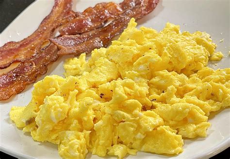 Just Scrambled Eggs And Bacon Rbreakfastfood