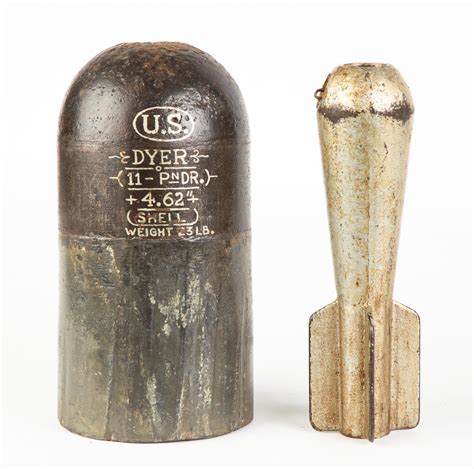 Sold Price Two Ww I Mortar Shells December 2 0119 1200 Pm Est