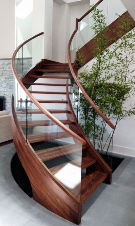 Curved Wooden Staircase Stair Designs