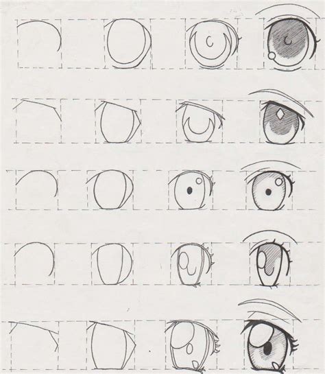 Como Dibujar Anime Manga Chibi Ojos Anime Eye Drawing Anime