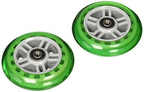 Razor Scooter Replacement Wheels Set With Bearings Green Pricepulse