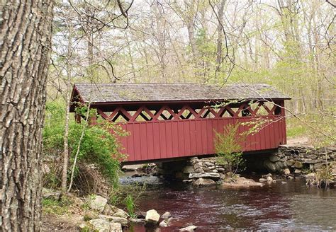 Covered Bridge In Spring Photograph By Marjorie Tietjen Fine Art America