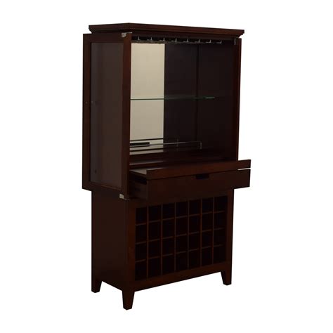 See more ideas about wine glass cabinet, wine cabinets, cabinet. 80% OFF - Double Glass Door Wine Cabinet / Storage