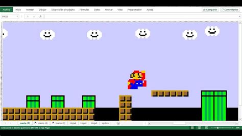 Mario Bros Mario Excel With Vba Youtube