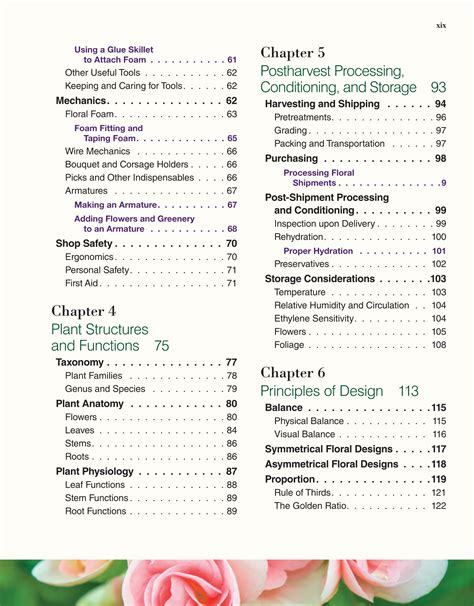 Principles Of Floral Design 1st Edition Page Xix