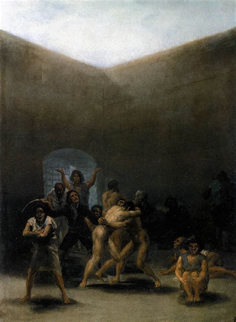 The Yard Of A Madhouse By Goya Y Lucientes Francisco De