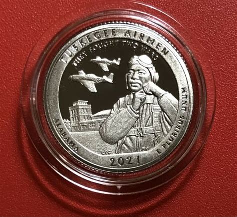 2021 Spds Tuskegee Airmen Historic Site Quarters ~ 4 Coin Set