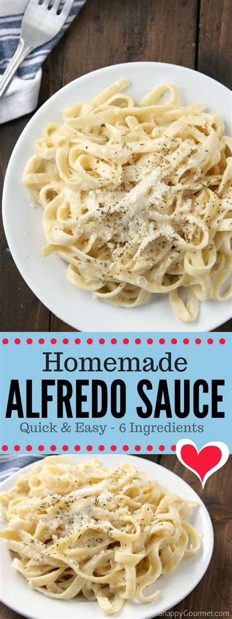 How to make easy homemade alfredo sauce: Homemade Alfredo Sauce recipe, an easy alfredo sauce with ...