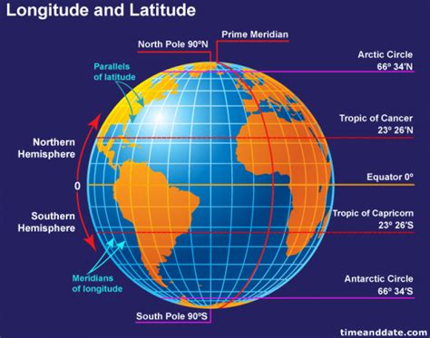 Carte Du Monde Avec Latitude Et Longitude