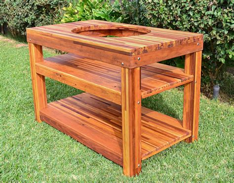 Keter unity indoor/outdoor bbq storage table. Custom Outdoor Table with Built in Grill, Made in U.S.A ...