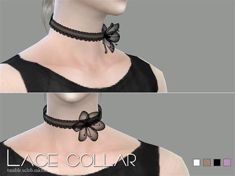 Sims 4 Ccs The Best Lace Collar By S Club