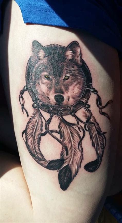 Wolf Tattoo Dream Catcher Dreamcatcher Tattoo Dream Catcher Tattoo