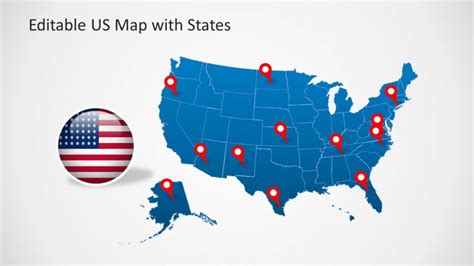 Editable Us Map Powerpoint Template Free Download Greatppt