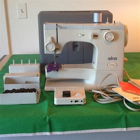 Best Elna Free Arm Super Sewing Machine W Case Made In Switzerland