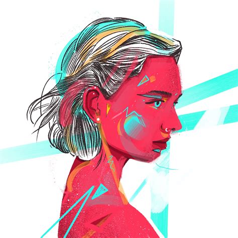 Illustrated Portraits Update 02 On Behance