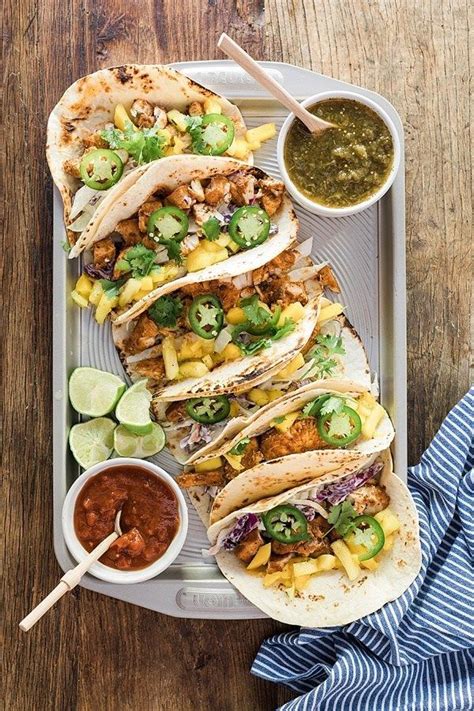 Maybe you would like to learn more about one of these? Blackened Fish Tacos with Creamy Coleslaw & Pineapple ...