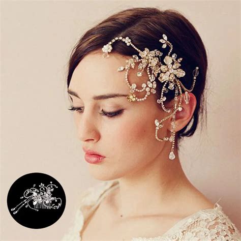 Luxury Wedding Hair Accessories For Bride Rhinestone Pearl Hairpins