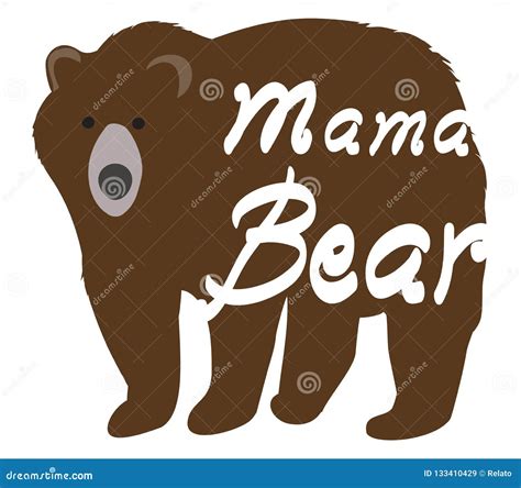 Vector Mama Bear And Baby Bear 183101179