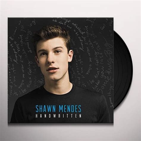 Shawn Mendes Handwritten Vinyl Record