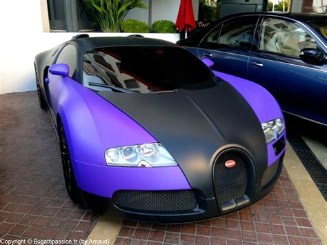 Bugatti Veyron Matt Black And Matt Purple Bugatti Veyron