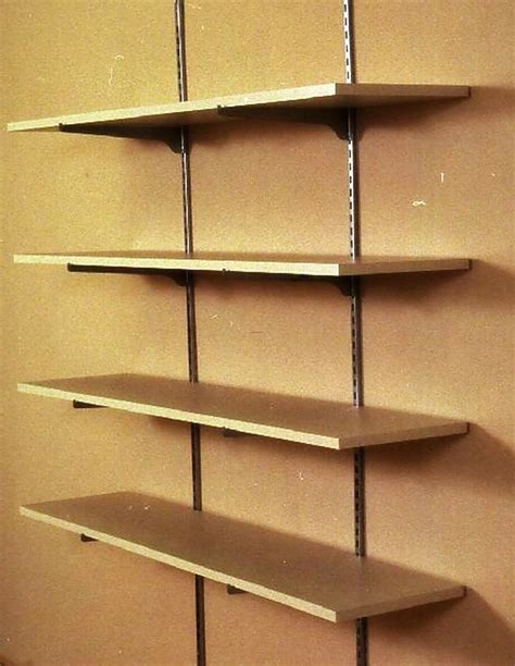 Adjustable wall mounted shelf brackets