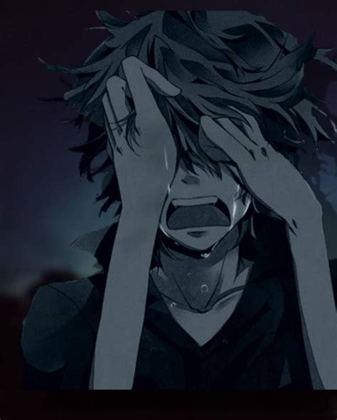 Sad Anime Boy Crying Wallpapers Imagesee