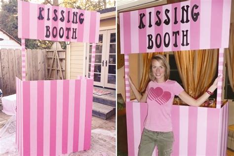 homemade kissing booth {diy photo booth}