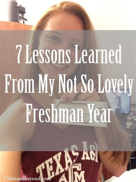 7 Lessons I Learned During My Not So Lovely Freshman Year Freshman