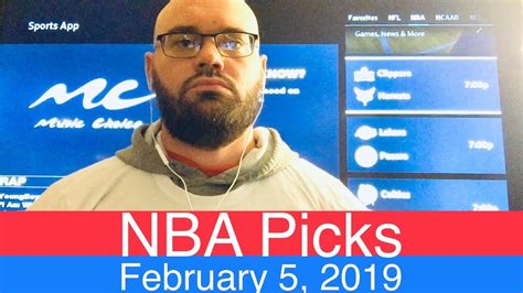 Free nba picks tonight with previews, statistics, points spreads and total points spreads for all games. NBA Picks (2-5-19) | Basketball Sports Betting Expert ...